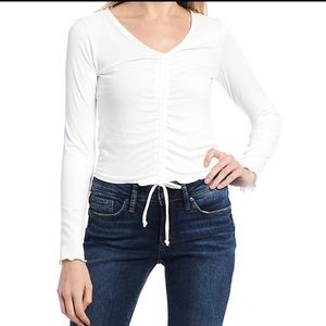 Lily Cinched Front Rib Top